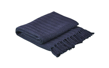 Cable Throw - Navy 50x60 Park Designs - The Fox Decor